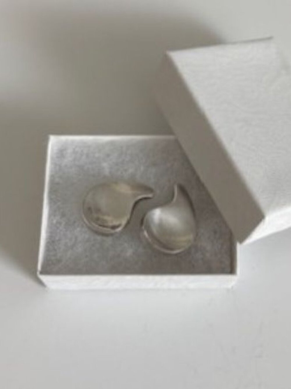 Sterling Denmark Anton Michelsen Sterling Silver Teardrop Ear Clips (1-Inch)